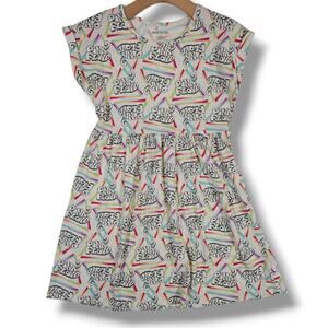 Pink Floyd Girls’ Graphic Rainbow Logo Dress Large, Cotton Polyester Gently Used